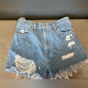 levi's high waisted mom shorts